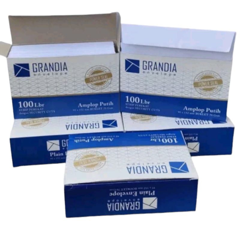 

Amplop Grandia 104 Putih Polos Isi 100 Pcs/Pack