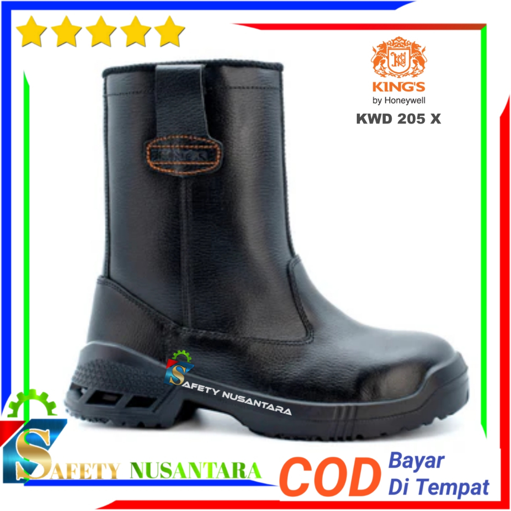 Sepatu Safety Kings Kwd 205 X Original Honeywell - Safety Shoes King's Kwd 205 X Hitam