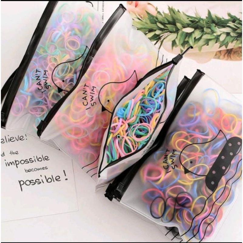 FA-karet rambut 1000pcs/ikat rambut warna warni/ikat rambut elastis/ikat