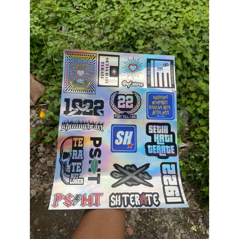 

Stiker Hologram PSHT cutting pola anti air