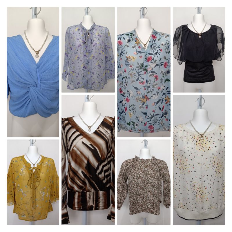 ATASAN BLOUSE BAJU WANITA MODERN KEKINIAN CROPTOP RAJUT POLOS MOTIF LENGAN PANJANG/PENDEK KOREAN STY