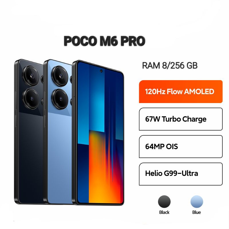 HP XIAOMI POCO M6 PRO 4G NFC RAM 8/256 GB GARANSI RESMI