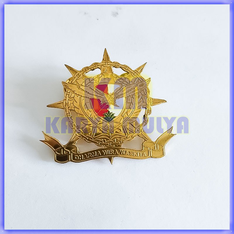 Pin Logo Dharma Wira Waskita Brevet Dharma Wira Waskita Lencana Murah - Karya Mulya