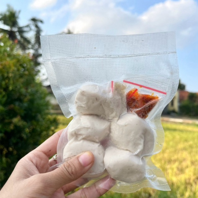 BASRENG IKAN MENTAH CHILI OIL/BASRENG BULET MENTAH