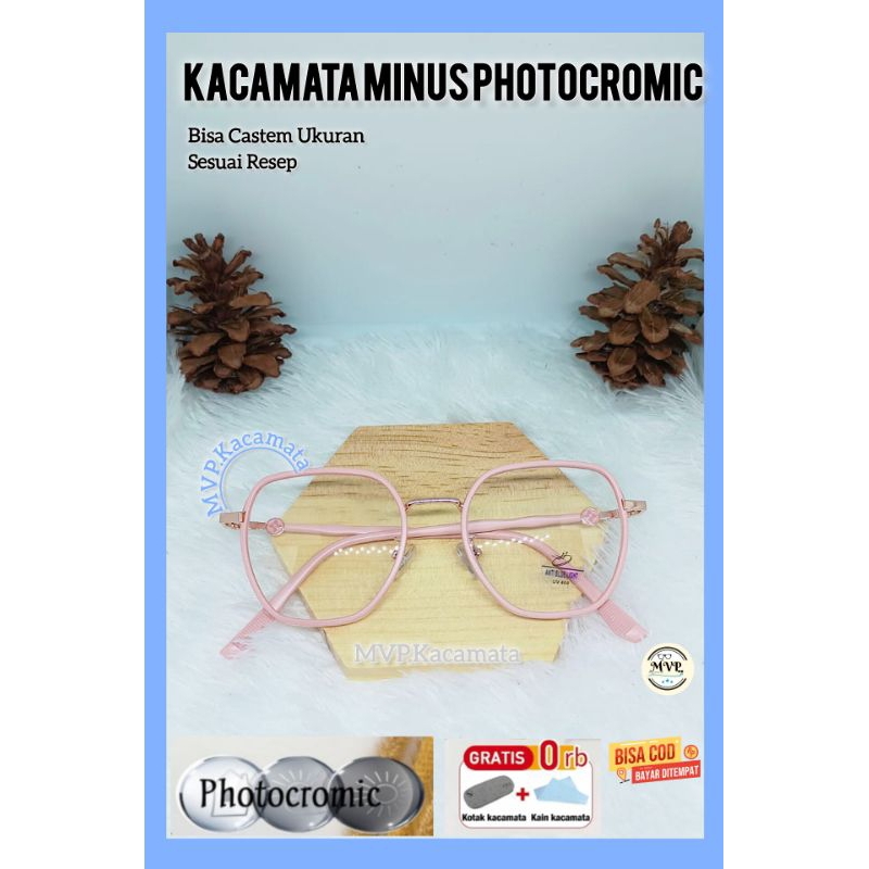 KACAMATA MINUS TINGGI LENSA PHOTOCROMIC, kacamata minus tinggi