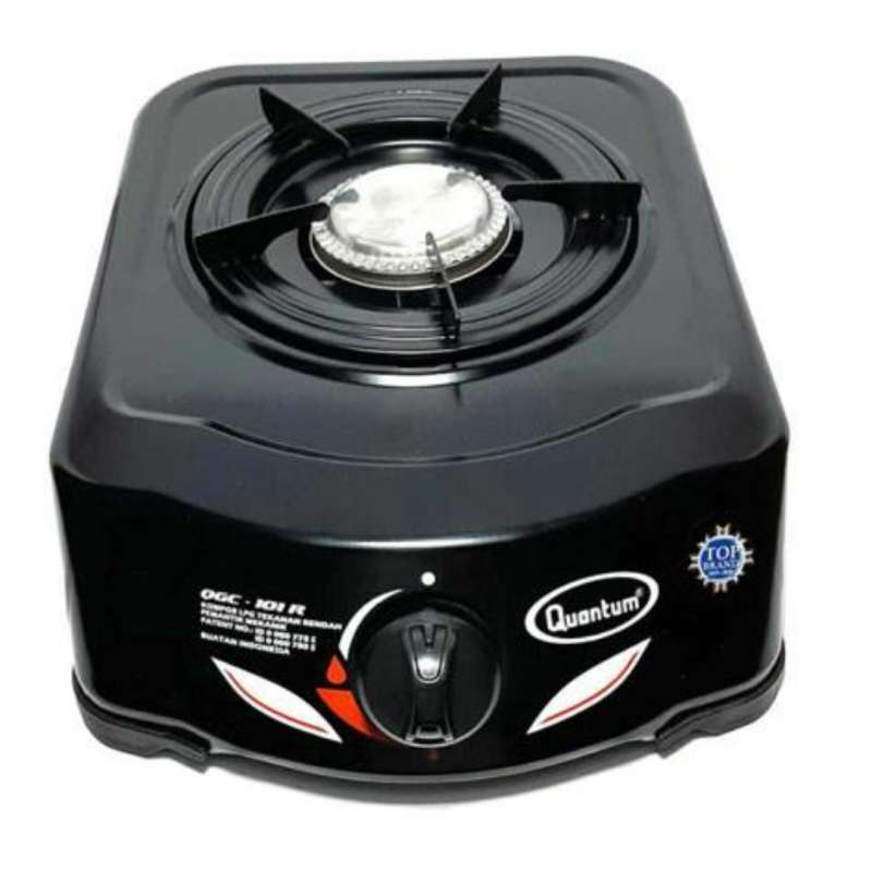 Kompor QUANTUM satu tungku quantum QGC 101R hitam - Kompor Murah
