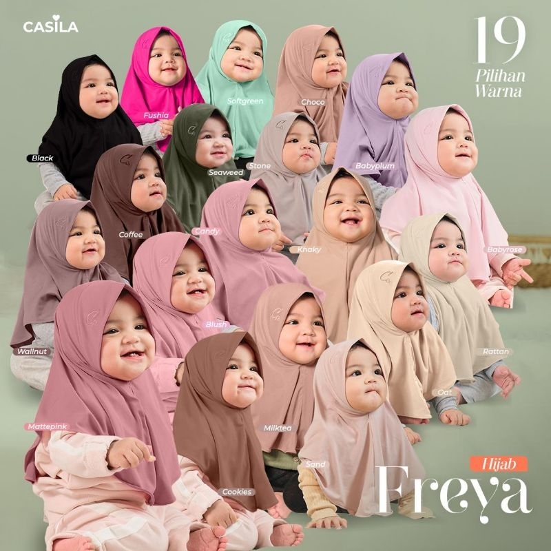 Hijab Freya by Casila | Hijab Baby | Hijab Anak | Hijab Jersey