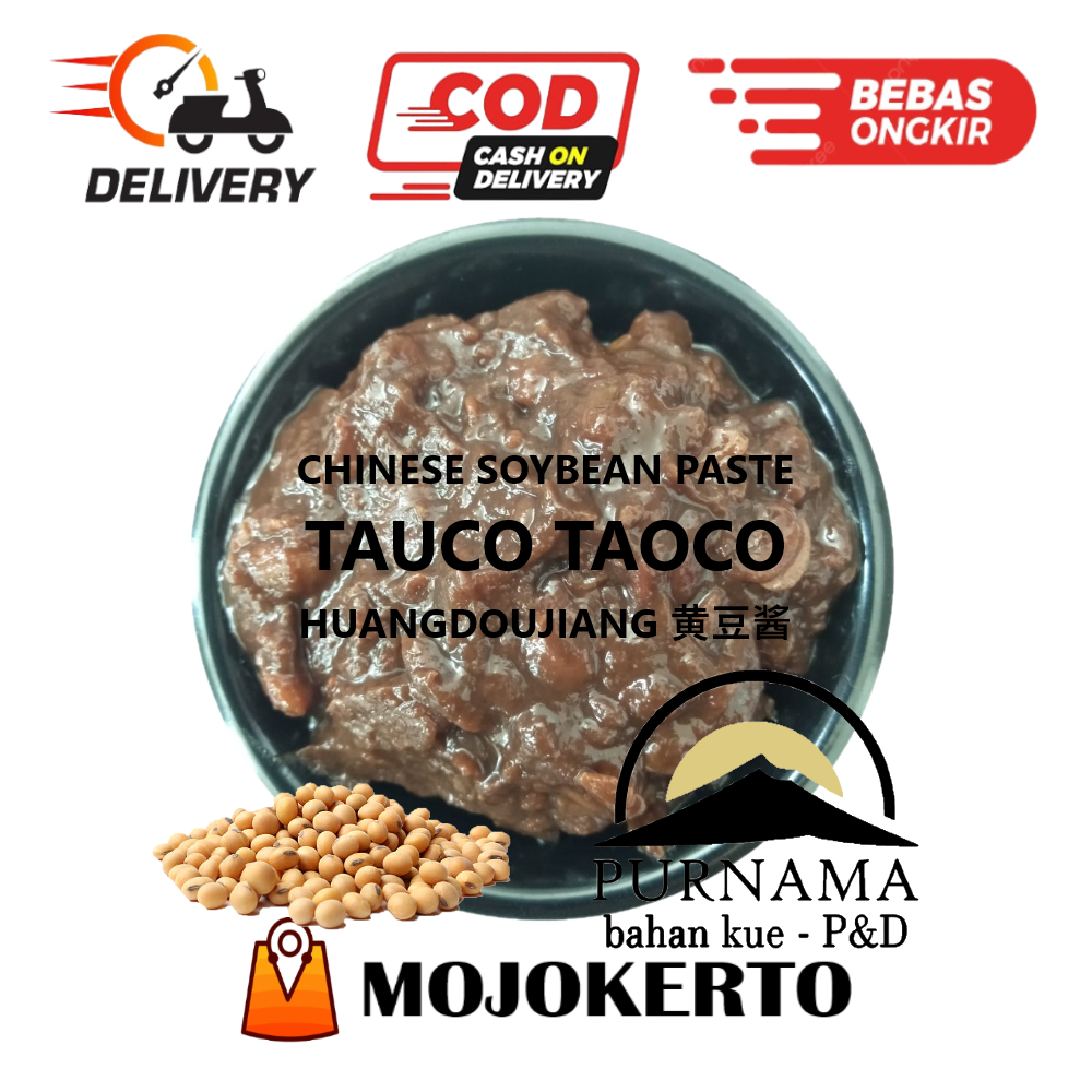 

TAOCO TAUCO 250GR SAOS SAUS KEDELAI COKLAT COKELAT PURNAMA SOYBEAN PASTE BUMBU LUMPIA ASIN GURIH ENAK