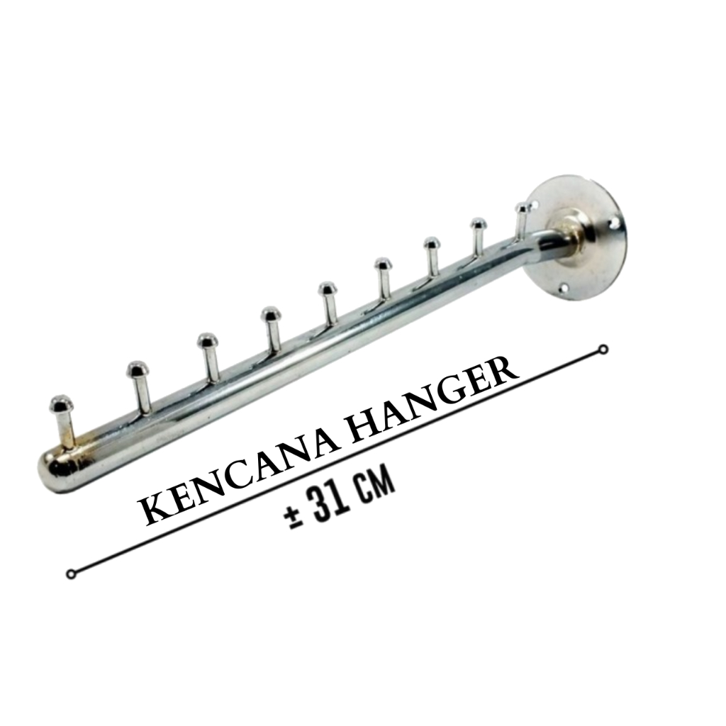 Gantungan Baju Suling Tembok 9 Titik Hanger Kualitas (L) Gantungan baju Display Toko Gantungan Baju 