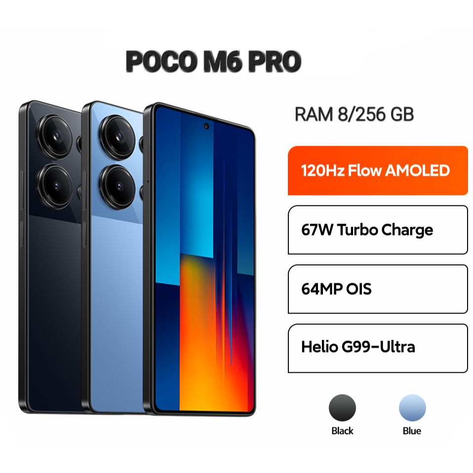 HP XIAOMI POCO M6 PRO 4G NFC RAM 8/256 GB GARANSI RESMI