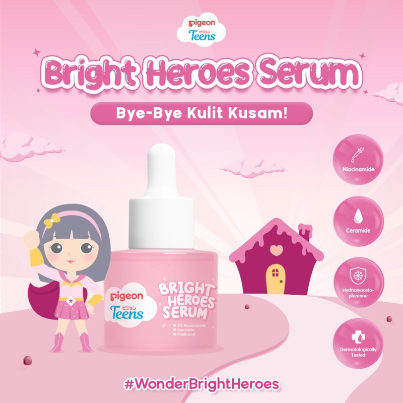 PIGEON TEENS BRIGHT HEROES SERUM skincare anak remaja