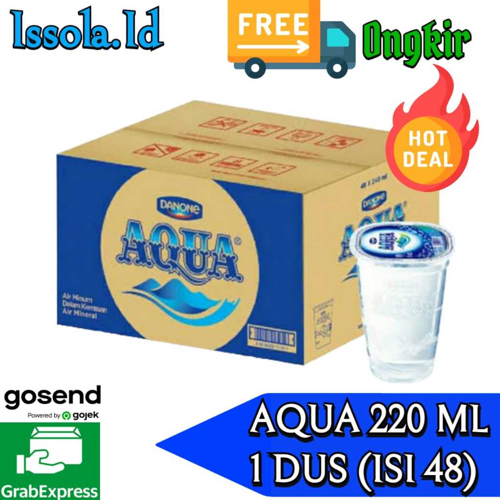 

AQUA AIR MINERAL KEMASAN GELAS 220ML X 48 PCS