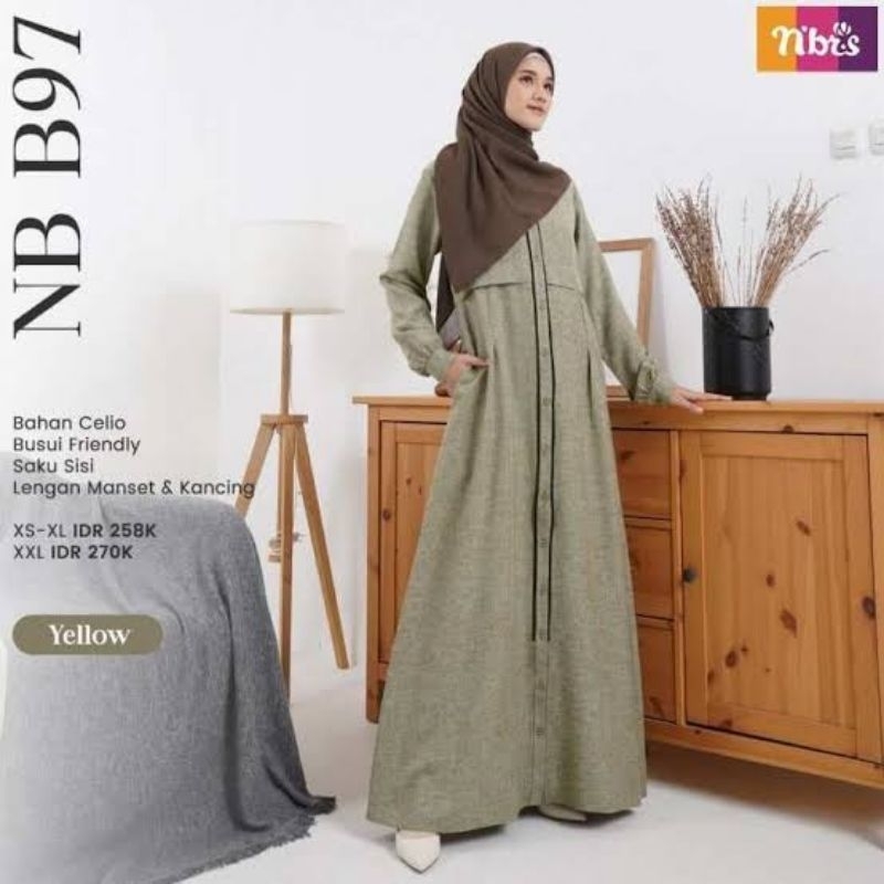 Gamis Nibras NB B97 Yellow