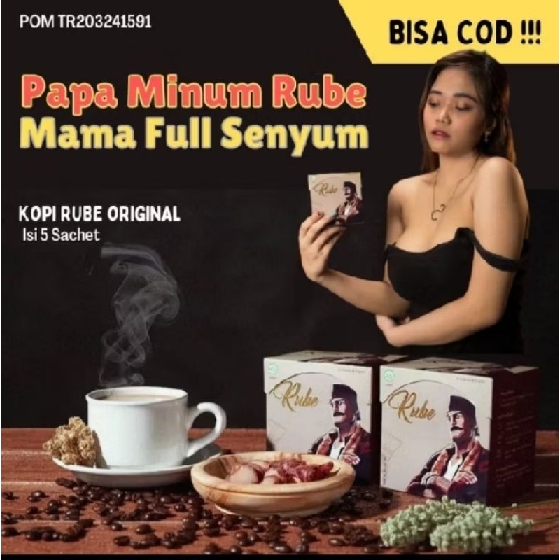 

KOPI RUBE 100% STAMINA PRIA 1 Box isi 5 sachet