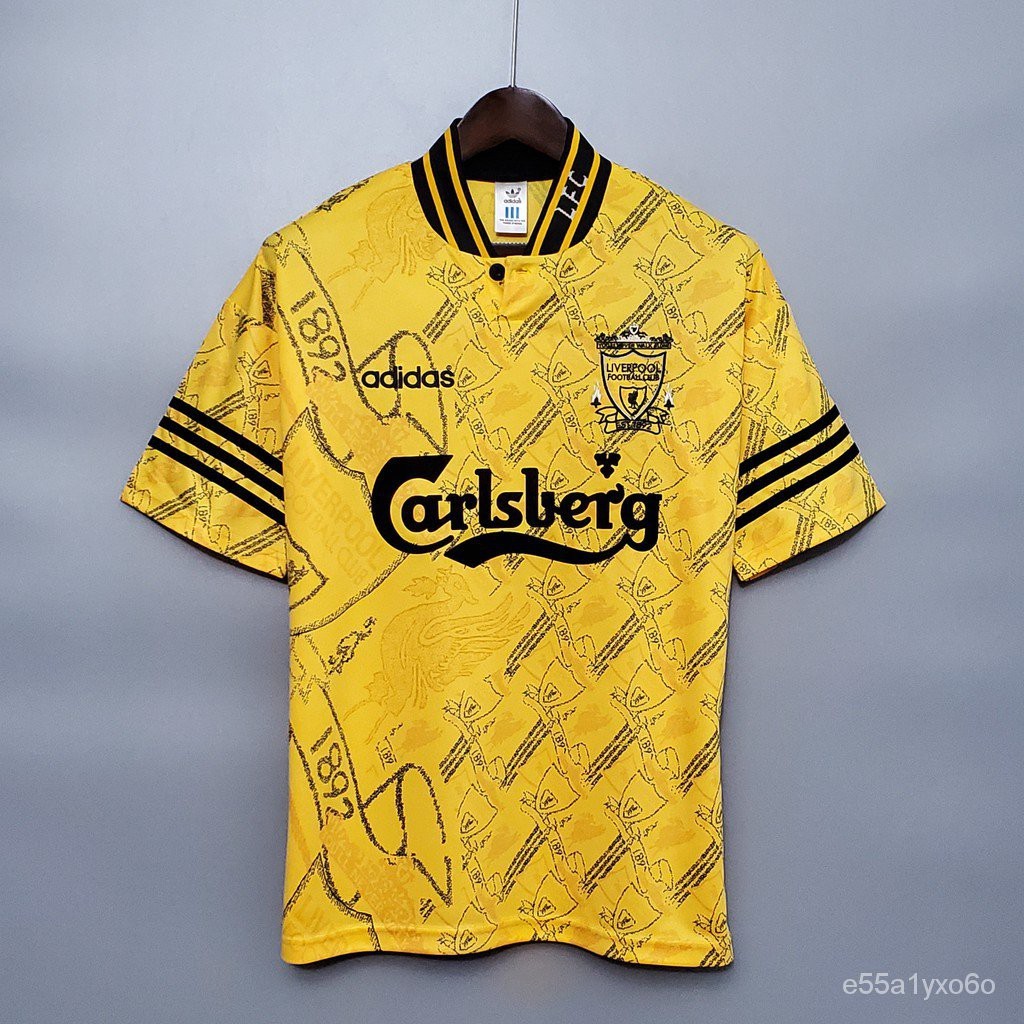 BAJU BOLA JERSEY LIVERPOOL RETRO JERSEY LIVERPOOL RETRO KUNING