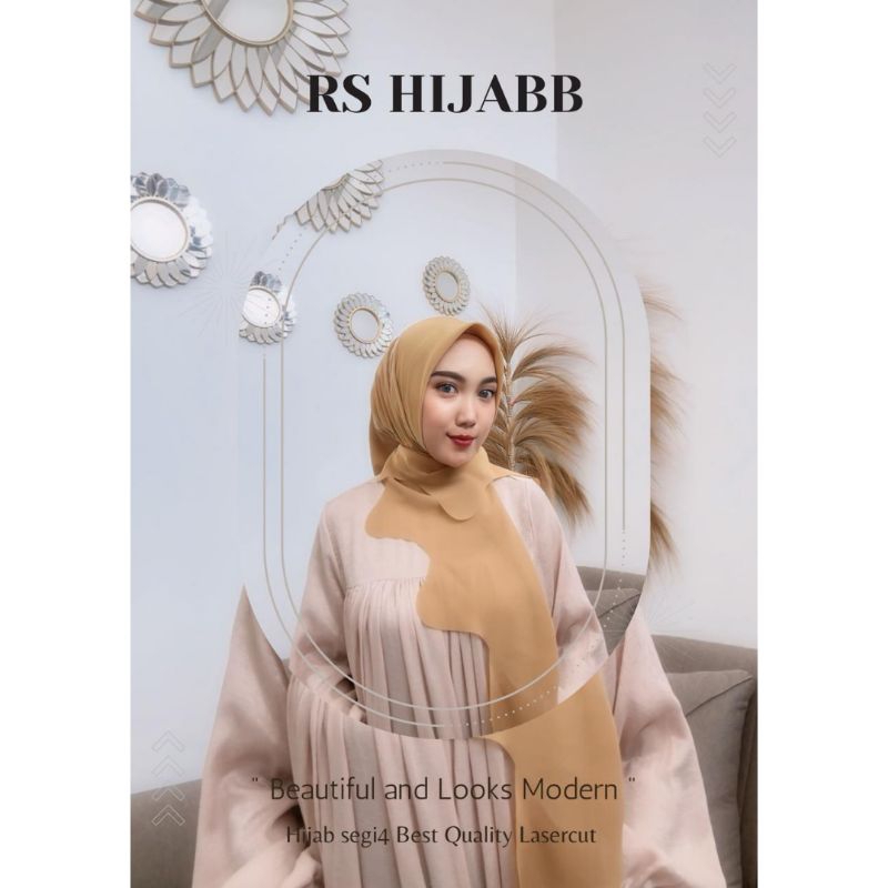 RS HIJAB / Segi Empat Gelombang Besar Laser Cut Premium