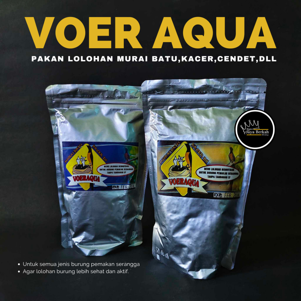 VOER LOLOHAN AQUA VOER AQUA  250gram untuk burung murai kacer dan pemakan serangga lain
