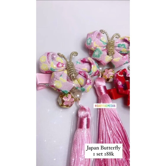 PITA JAPAN BUTTERFLY | AKSESORIS RAMBUT | PITA RAMBUT ANAK | PITA RAMBUT HANDMADE | PITA RAMBUT ANAK