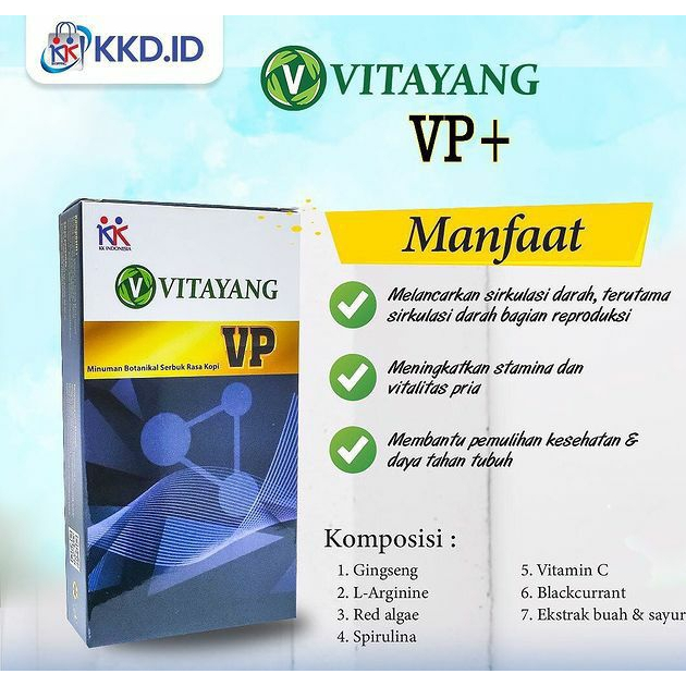 Vitayang VP Suplemen kesuburan Pria Vitalis serbuk ekstra Gingseng (6 sachet) KK Indonesia