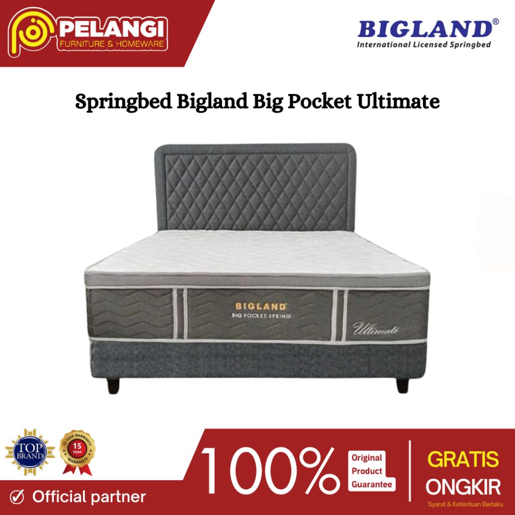 Springbed Bigland Big Pocket Ultimate | Springbed Bigland | Kasur Springbed | Springbed Single Bed