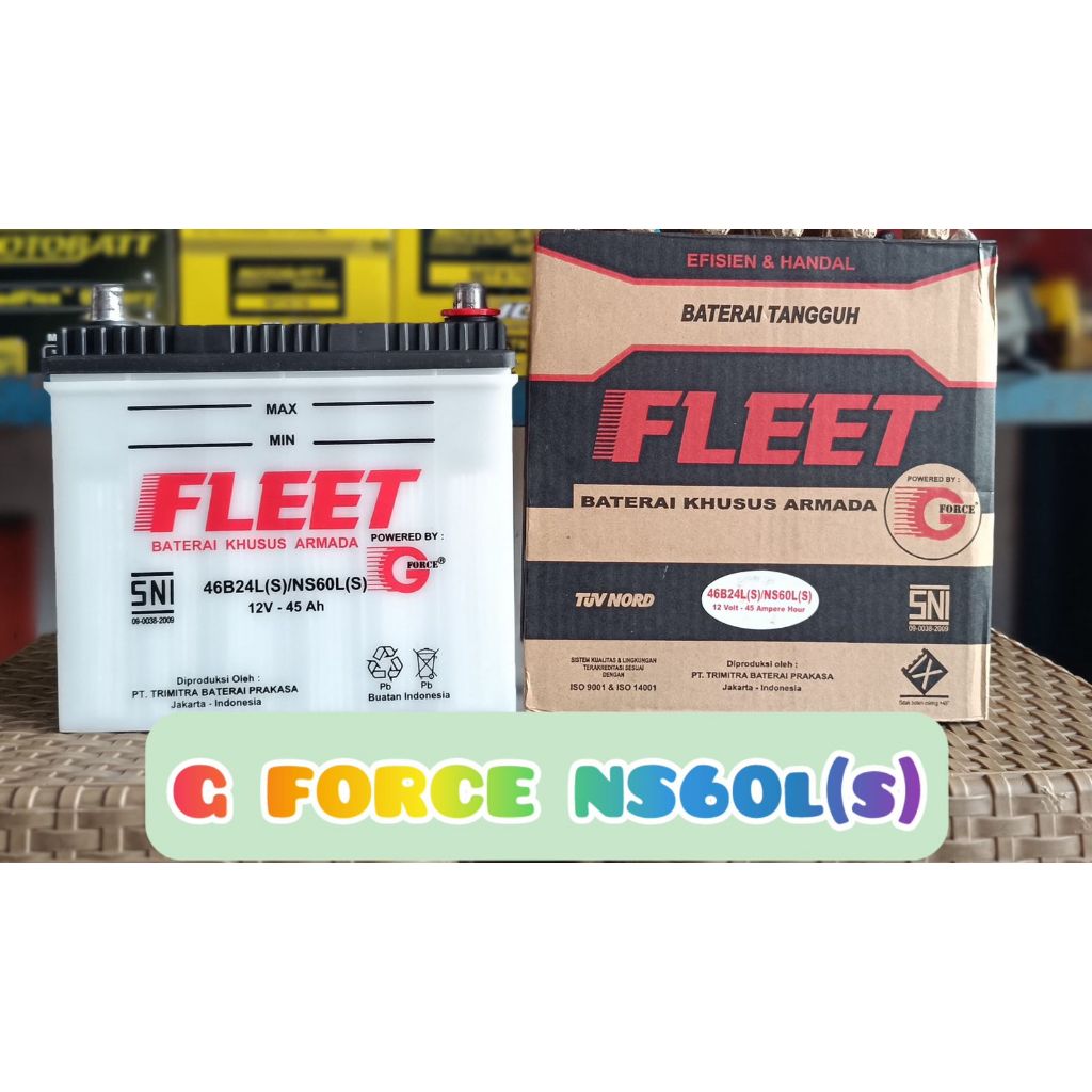 Aki mobil honda hrv, crv,accord ns60ls  g force accu basah