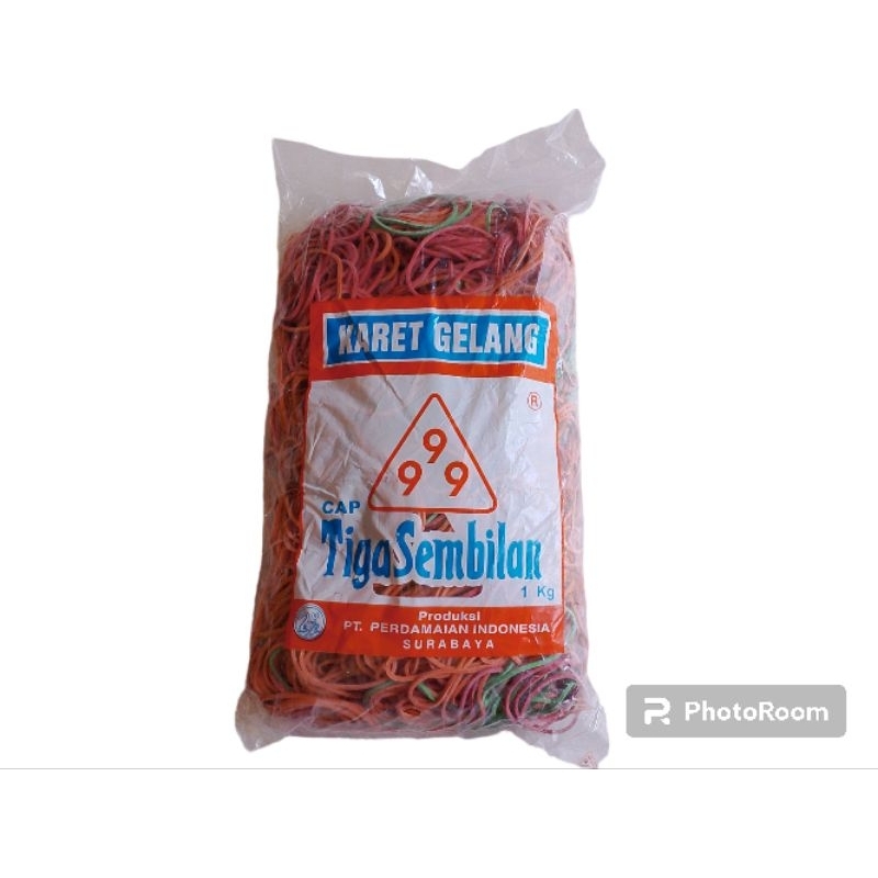 

karet gelang kiloan cap tiga sembilan isi 1kg