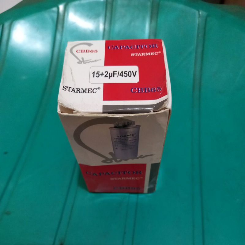 kapasitor ac 15uf + 2 uf