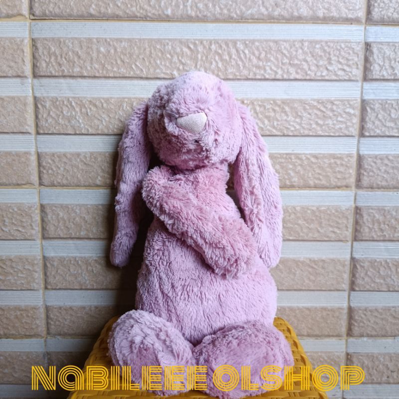 Boneka JellyCat London Pink Minus Tangan sebelah