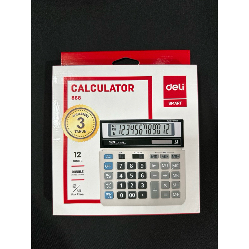 

Kalkulator/ Calculator 12 Digits Deli DL-868