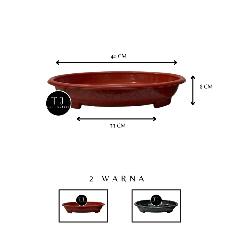 Pot Bonsai Oval 08 Budi Jaya Plastik