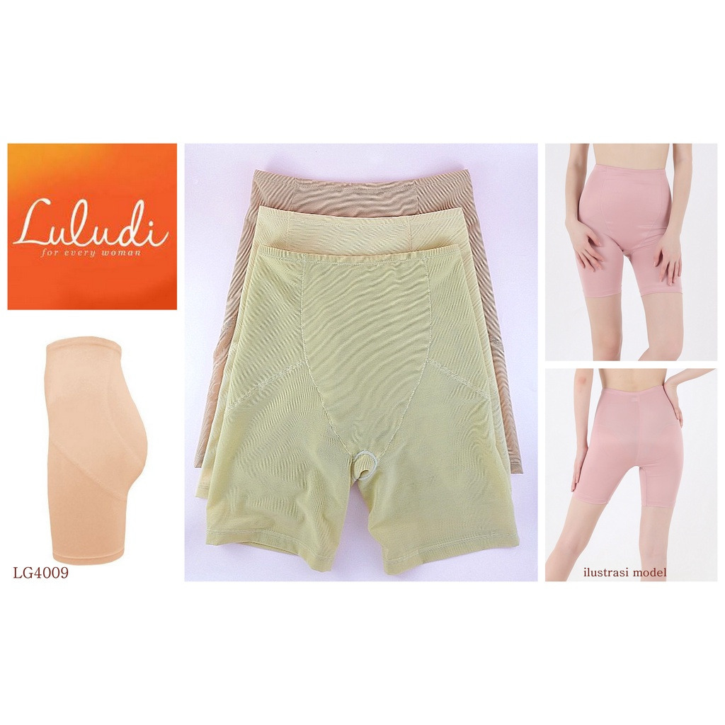 Korset Wanita Celana Pendek Medium Girdle LULUDI by WACOAL / Pakaian Dalam Underwear Dalaman LG4009