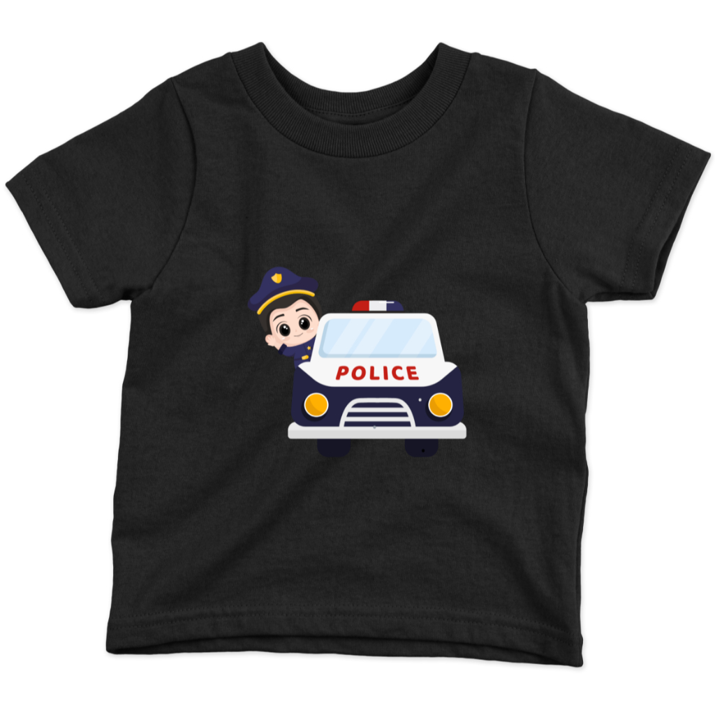 MKT00819- KAOS ANAK ANAK PRIA & PEREMPUAN MOTIF POLISI TERBARU