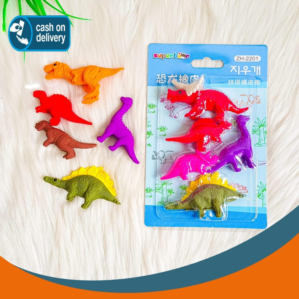 

PENGHAPUS DINOSAURUS 1 SET ISI 5 PCS KODE ZH-2201 ER-1245 KARAKTER ERASER HAPUSAN PENSIL SETIP STIP ALAT TULIS KANTOR SEKOLAH MURAH TERMURAH COD