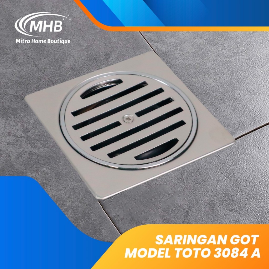 SARINGAN GOT MODEL TOTO STAINLESS / AFUR LANTAI STAINLESS