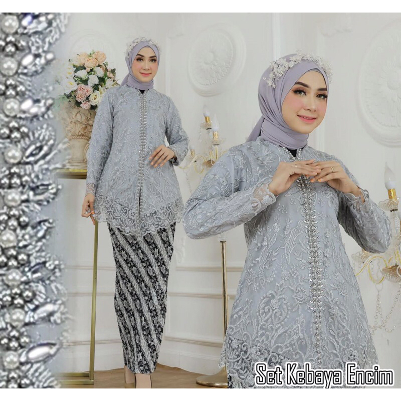SETELAN KEBAYA MODERN,KEBAYA ENCIM/KEBAYA BROKAT/KEBAYA TUNIK/TUNIK BROKAT