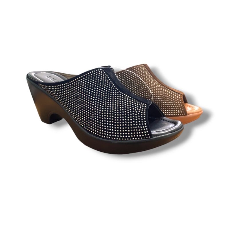 Sandal Wedges Wanita Formal/Sandal Pesta Wedges Wanita Calbi Original EBX 1815