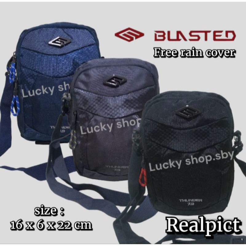 Tas Selempang Pria Blasted Original Free Raincover