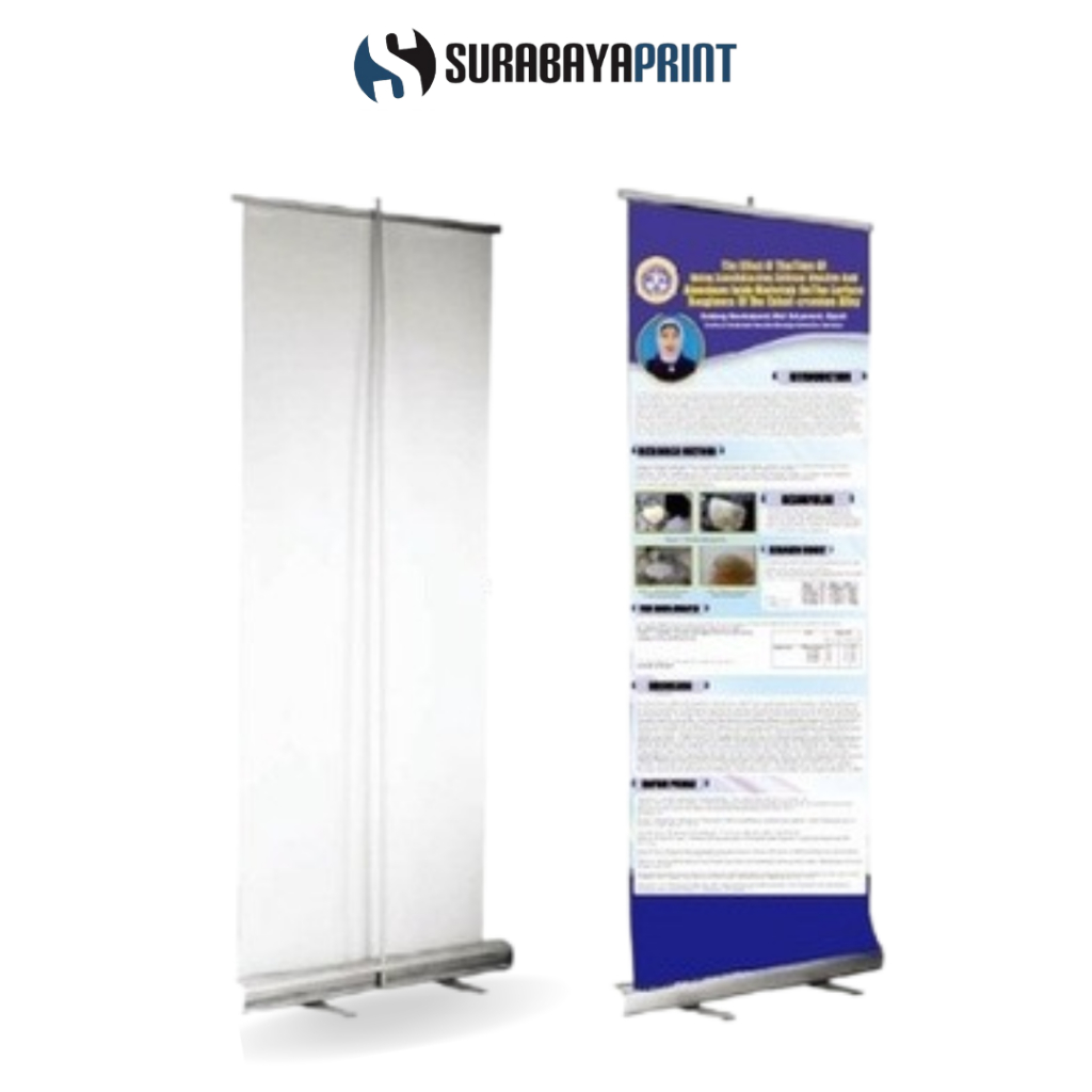 CETAK ROLL UP BANNER 60 x 160 / CETAK ROLL BANNER MURAH SURABAYA