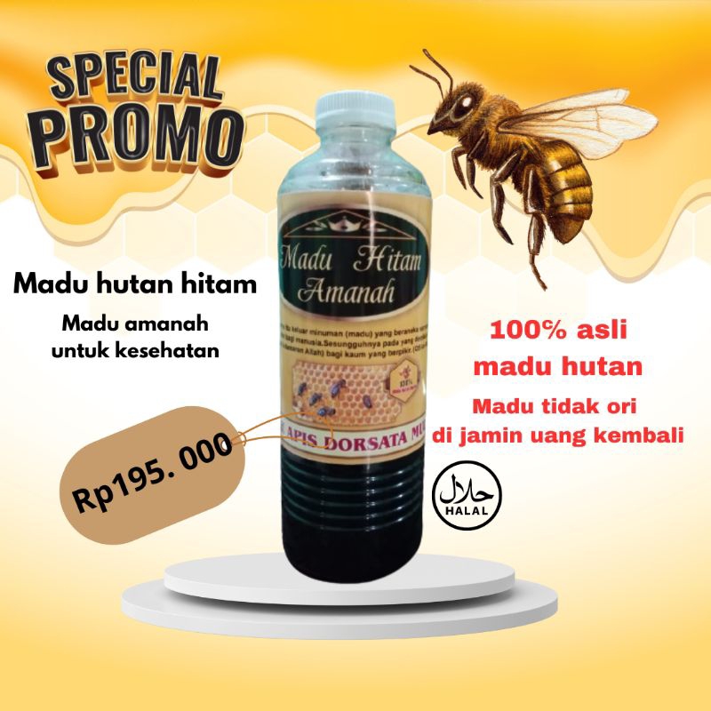 

MADU HUTAN HITAM MURNI ASLI TANPA CAMPURAN 500gram