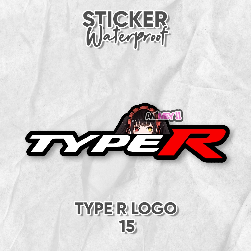 

Stiker Type R Logo Anime / Sticker Anime waterproof