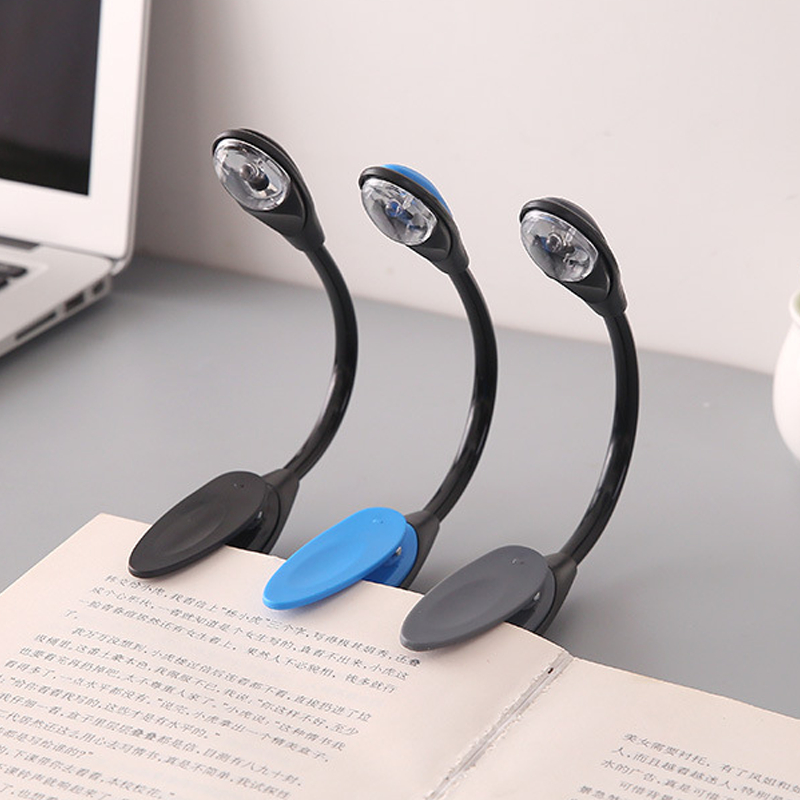 Lampu Baca Folding Portable Clip Book /Lampu Baca Mini / LED Night Light Curved