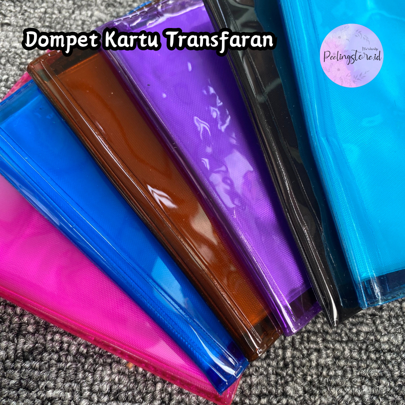 DOMPET KARTU KANCING / DOMPET MINI TRANSPARAN / DOMPET ALBUM LOGAM DAN KARTU
