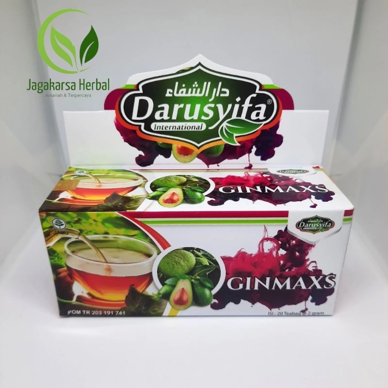 

Teh Celup Ginmax Daun Sukun Plus Alpukat Bantu Atasi Batu Ginjal | Teh Celup Ginmax Darusyifa isi 20 Kantong