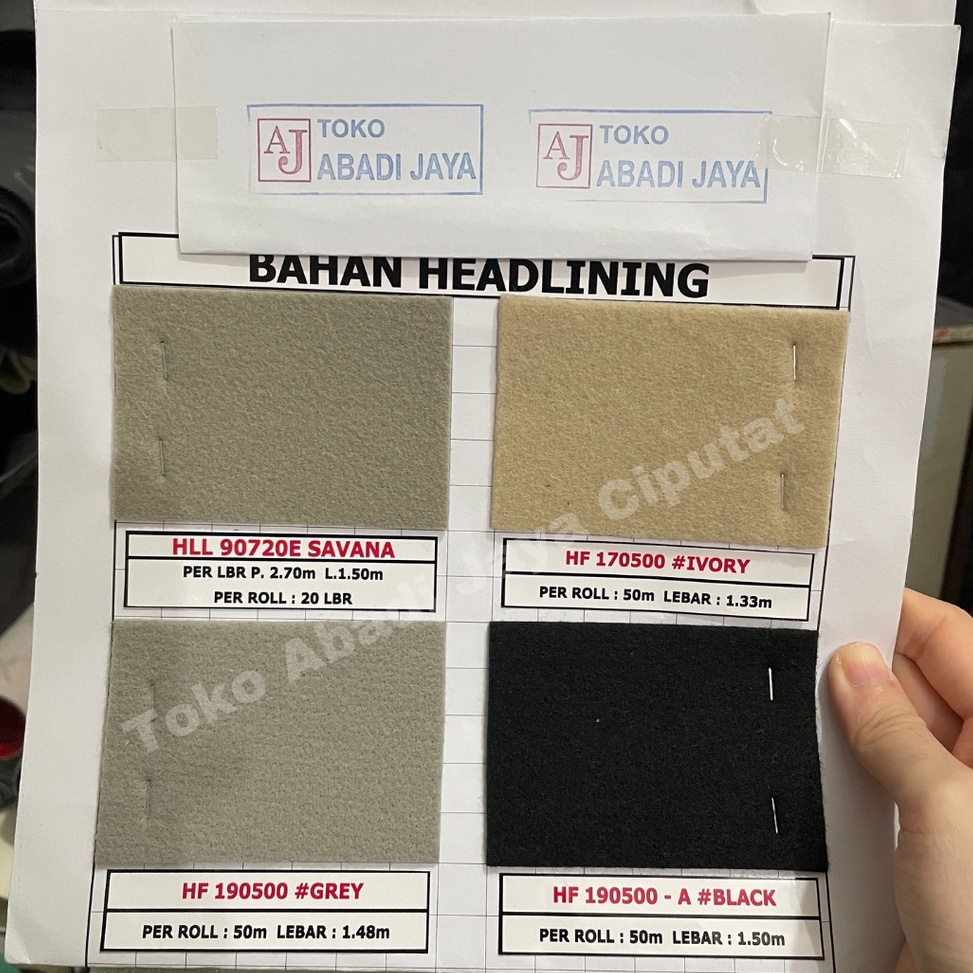 Promo Bahan Kain Plafon Mobil Jepang