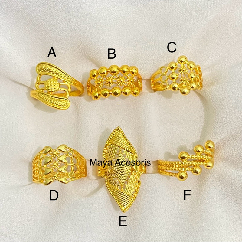 Cincin Tembaga Imitasi Emas 24 K Termurah