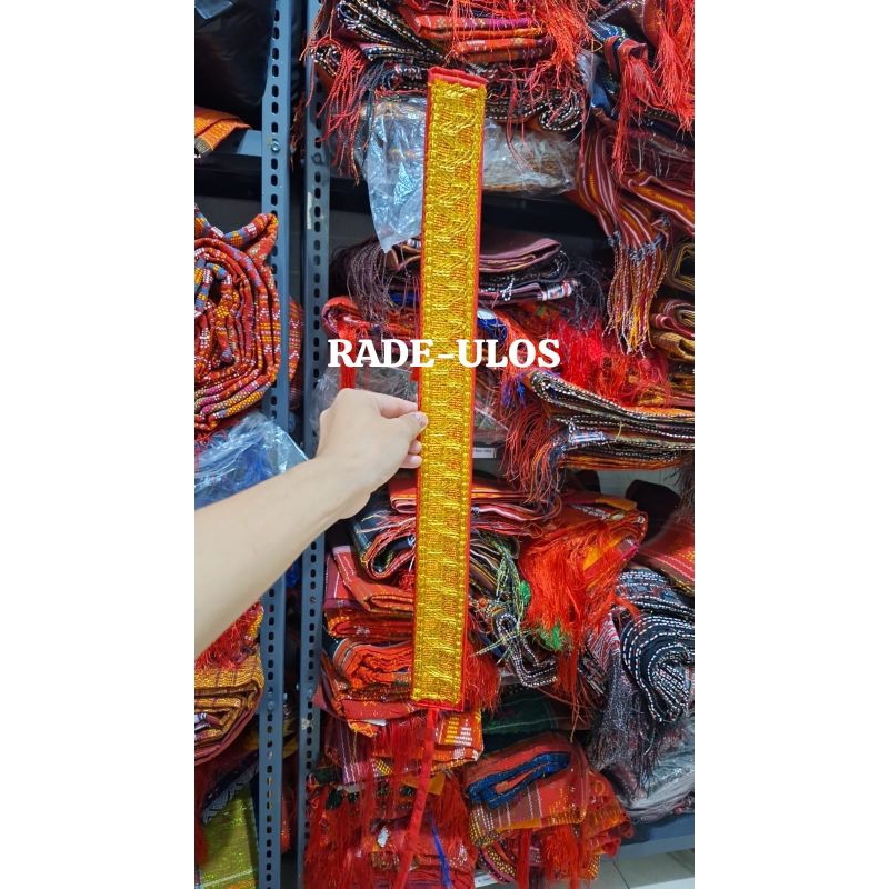 IKAT PINGGANG ANAK / SORTALI PINGGANG / SABUK PINGGANG MOTIF DATAR EMAS