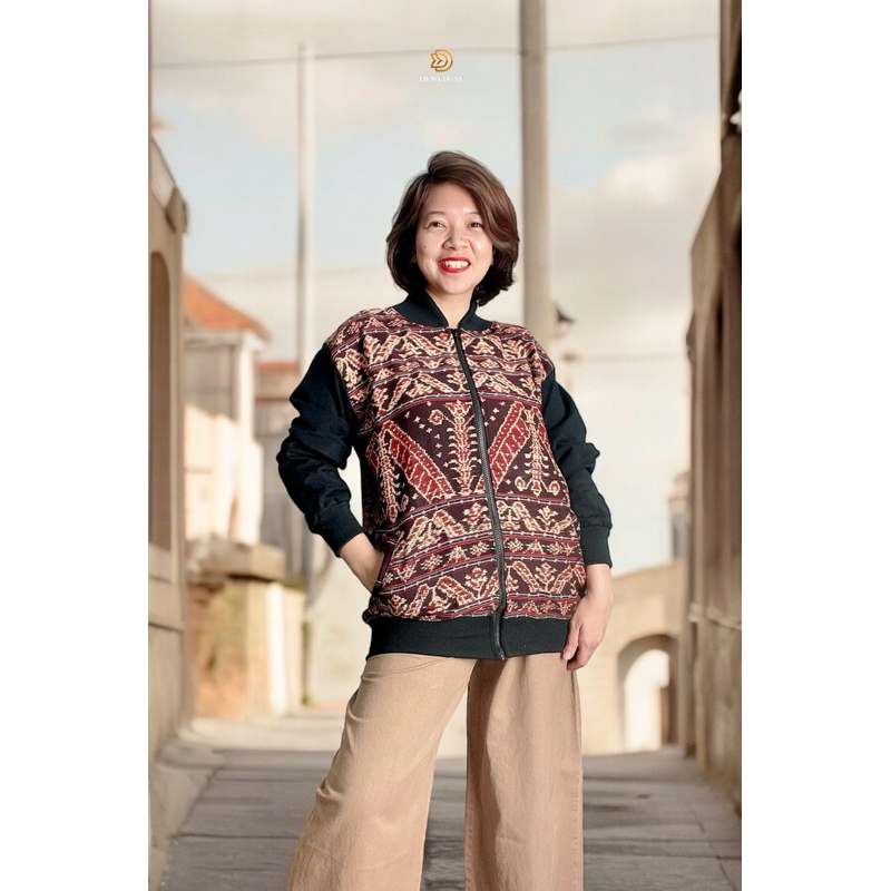 jaket tenun maumere NTT jaket etnik