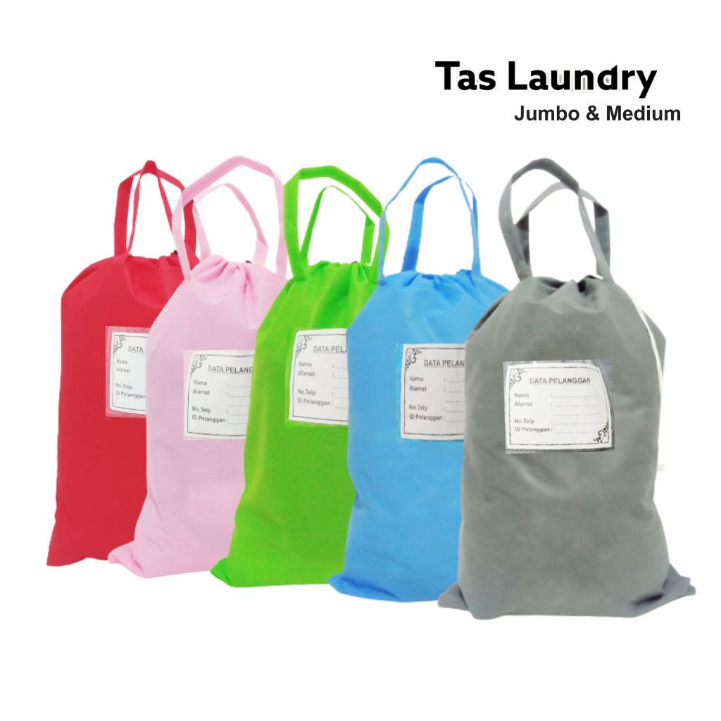 Tas Laundry Jumbo / Laundry Bag / Tas Laundry Tebal / Tas Laundry Besar / Tas laundry Kain