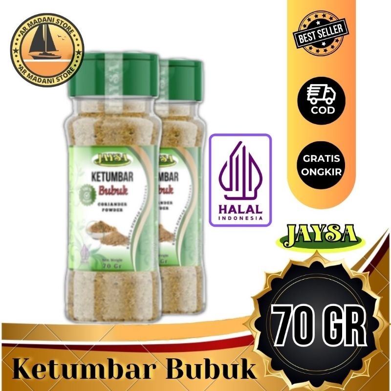 

Jaysa Ketumbar Bubuk 70 gr / Corriander Powder / Ketumbar Bubuk Asli / Ketumbar Bubuk 100% / Ketumbar Asli / Ketumbar Grade A / Ketumbar Bubuk Murni / Ketumbar Kualitas Import / Ground Coriander / Bumbu Instan / Bumbu Masak / Bumbu Murah