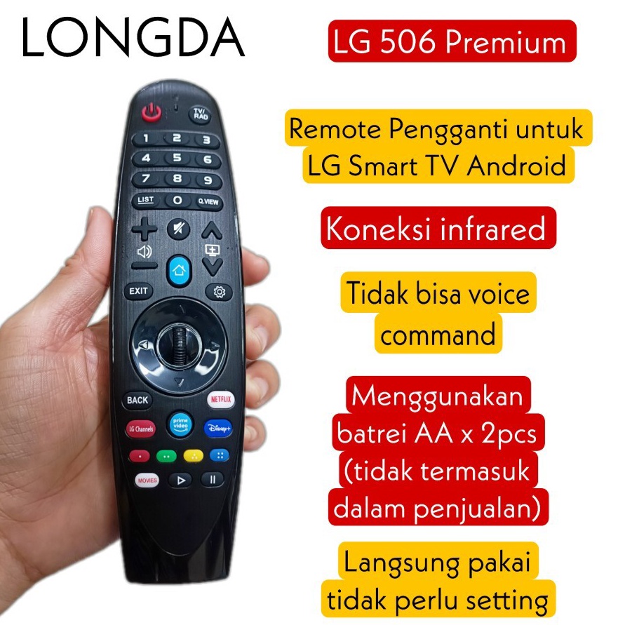 CUCI GUDANG Remote Pengganti untuk LG Magic Smart TV Android LONGDA 56 Premium